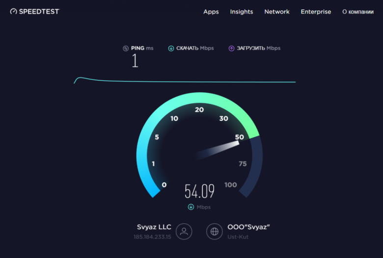 Проверьте скорость и стабильность интернета