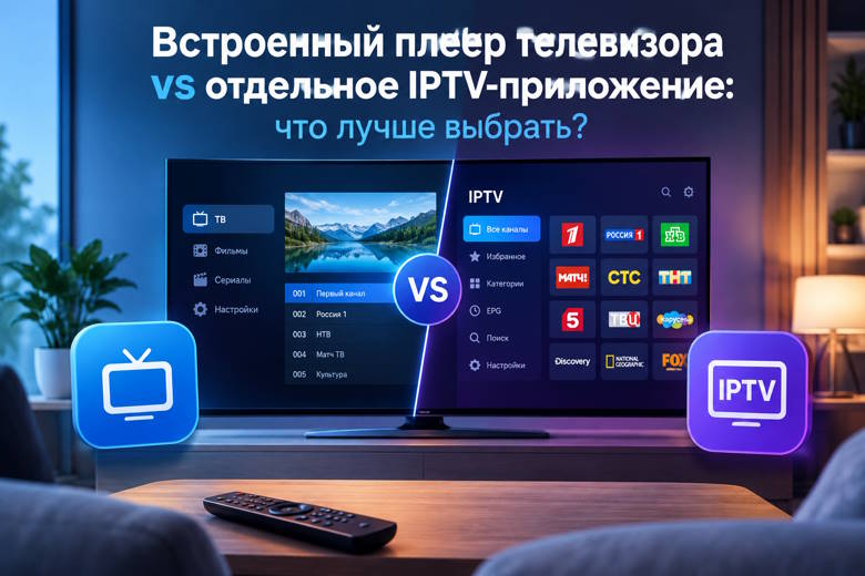 Встроенный плеер телевизора vs отдельное IPTV-приложение: что лучше выбрать?