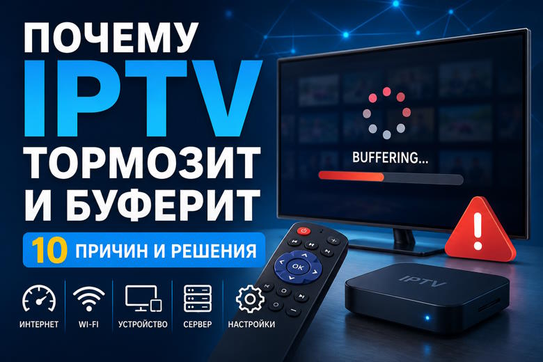 Почему IPTV тормозит и буферит — 10 причин и решения