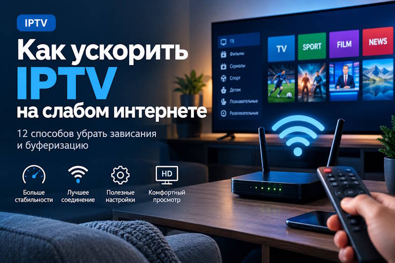 Как ускорить IPTV на слабом интернете: 12 способов убрать тормоза и буферизацию