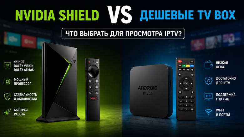 Nvidia Shield vs дешевые TV Box — что выбрать для просмотра IPTV