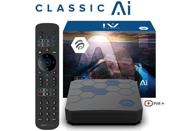 IPTV приставка BuzzTV Classic AI с AI апскейлингом и процессором S905X