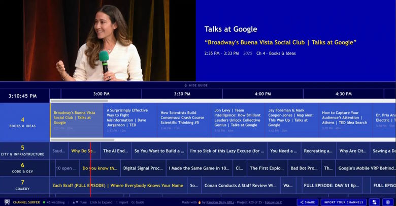 Channel Surfer: новый сервис превращает YouTube в подобие кабельного телевидения