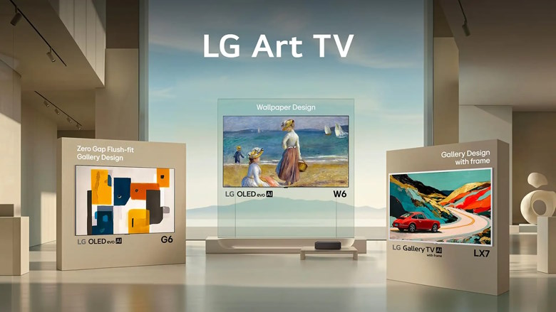 LG запускает линейку Art TV: OLED-телевизоры превращаются в элементы интерьера